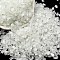 Luminous Crushed Glass Craft, Irregular Glass Chips, for DIY Vase Filler Garden Decoration, White, 4.5~11.5x1.5~3x2.5mm