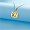 304 Stainless Steel Pendants, Laser Cut, Pumpkin Charm, Golden, 20.5x19x1mm, Hole: 1.5mm