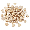Unfinished Wood Beads & Pendants, Natural Wooden Beads, DIY Decoration, with Plastic Bead Container, Mixed Shapes, Navajo White,  6.4x12cm, about 90pcs/box