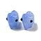 Handmade Transparent Glass Beads, Hand Drawn Beads, with Enamel, Elephant, Dodger Blue, 11x9.5x14.5mm, Hole: 1.2~1.4mm