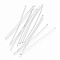 Tarnish Resistant 304 Stainless Steel Flat Head Pins, Stainless Steel Color, 50x0.7mm, 21 Gauge, Head: 1.5mm