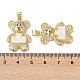 Латунные микро проложить кубического циркония подвески KK-D057-07G-3
