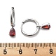 Серьги-кольца из нержавеющей стали 304 с микропаве из кубического циркония STAS-R004-05P-01-4