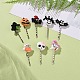 Шпильки Bobby Pin из непрозрачной смолы на тему Хэллоуина PHAR-JH00079-2
