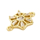 Подвески/звенья из латуни с прозрачным кубическим цирконием FIND-L019-07G-03-2