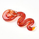 Ручной золотой песок Lampwork большие кулоны LAMP-T023-11E-2