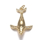 Кулоны из латуни с прозрачным фианитом X-ZIRC-F120-072G-1
