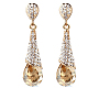 Серьги-гвоздики из латуни с позолотой 18k EJEW-EE0001-232F-1