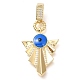 Кулоны с эмалью из латуни с прозрачным кубическим цирконием KK-S049-30G-1