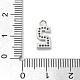 Латунные микропаве прозрачные подвески с фианитом ZIRC-I067-02C-3