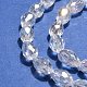 Стеклянные бусины с гальваническим покрытием  EGLA-D015-12x8mm-01-2