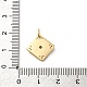 Подвески из латуни с микропаве из кубического циркония и эмали KK-Q098-04G-B-3