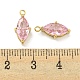 Подвески из нержавеющей стали 304 с кубическим цирконием STAS-L278-006G-02-3