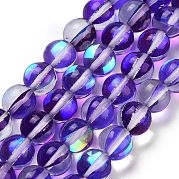 Прозрачные стеклянные бусины GLAA-B022-8mm-09