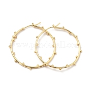 Большие серьги-кольца из латуни для женщин EJEW-G297-05G