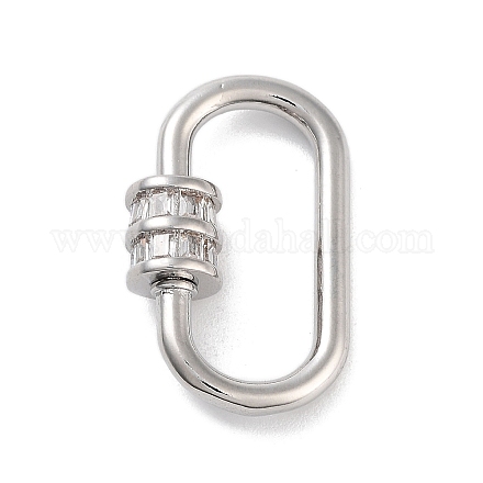 Кольца для ключей из латуни с микропаве и кубическим цирконием KK-M293-50P-1