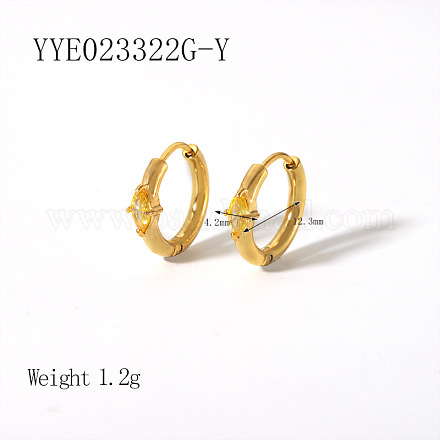 Элегантные серьги-кольца из нержавеющей стали QA3505-5-1