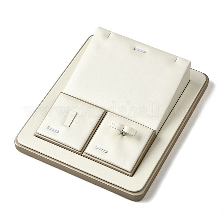 Прямоугольный поднос для ювелирных изделий из искусственной кожи ODIS-K005-05-1