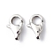 Tarnish Resistant 304 Stainless Steel Lobster Claw Clasps, Grade A, Stainless Steel Color, 11x7x3.5mm, Hole: 1.4mm