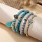 Bohemian Glass Beaded Stretch Bracelet Sets, Stackable Bracelets for Women