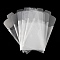 Plastic Documents Pockets, Rectangle, Clear, 180x130x1mm