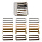 Zinc Alloy Buckles, for Strap Leathercraft Bag Belt, Rectangle, Mixed Color, 58x29~30x3.5mm, Inner Diameter: 8.5x50mm, 16pcs/box