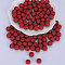 Round Silicone Focal Beads, Brown, 15mm, Hole: 2mm