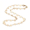 PVD Vacuum Plating 304 Stainless Steel Link Chain Necklaces, with Lobster Claw Clasps, Star, Golden, 16.53 inch~16.73 inch(42~42.5cm)