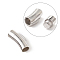 Non-Tarnish 304 Stainless Steel Bayonet Clasps, Column, Stainless Steel Color, 30x12mm, Hole: 8mm