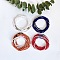4Pcs 4 Colors Boho Adjustable Glass Seed Beaded Waist Chains Set for Women, Mixed Color, 1300mm, 1pc/color