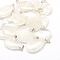 Teardrop Natural Quartz Crystal Pendants, Rock Crystal, with Platinum Tone Brass Findings, 25~29x16~17x5~6mm, Hole: 2x7mm