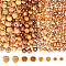 400Pcs 4 Styles Original Color Natural Wood Beads, Round Wooden Spacer Beads for Jewelry Making, Undyed, Peru, 6~12x4~12mm, Hole: 2~3mm, 100pcs/style
