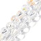 Transparent Glass Beads Strands, Lantern, Clear AB, 8.5x7.5x8mm, Hole: 1.2mm, about 45~46pcs/strand, 14.37 inch(36.5cm)