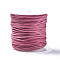 Waxed Cotton Thread Cords, Flamingo, 1mm, about 10.93 yards(10m)/roll