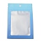 Plastic Zip Lock Bag, Gradient Color Storage Bags, Self Seal Bag, Top Seal, with Window and Hang Hole, Rectangle, Blue, 15x10x0.25cm, Unilateral Thickness: 3.9 Mil(0.1mm), 95~100pcs/bag
