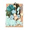 Dried Flower, for Bridal Shower, Wedding, Preserved Fresh Flower, Cyan, 210x148x14~24.5mm