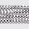 Tarnish Resistant 304 Stainless Steel Lantern Chains, with Spool, Unwelded, Stainless Steel Color, 2x2mm, about 32.8 Feet(10m)/roll