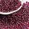 Glass Seed Beads, Transparent Colours Luster, Peanut, Purple, 2~2.5x4x2mm, Hole: 0.8~0.9mm, about 15000pcs/pound