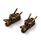Tibetan Style Alloy Beads, Chinese Dragon Head Shape, Antique Bronze, 24x10x12mm, Hole: 6mm