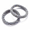AB Color Plated Faceted Opaque Glass Beads Stretch Bracelets, Womens Fashion Handmade Jewelry, Gray, Inner Diameter: 1-3/4 inch(4.5cm)