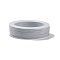 Braided Nylon Threads, Dyed, Knotting Cord, for Chinese Knotting, Crafts and Jewelry Making, Silver, 1mm, about 21.87 yards(20m)/roll