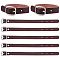 GORGECRAFT 10Pcs 8x1/2 Inch Black Leather Luggage Labels Strap Cowhide Luggage Tags Replacement Belts with Buckle Watch Band Strap for ID Card Pass Holder Storage Hanging Supplies Travel Accessories