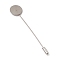 Tarnish Resistant 304 Stainless Steel Lapel Pins Base Settings, with Flat Round Pads, Stainless Steel Color, 70~76mm