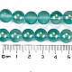 Нити матовых прозрачных стеклянных бусин GLAA-P065-10mm-08-3