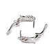 Серьги-кольца из латуни ZIRC-L097-055P-4