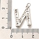 Латунные микропаве прозрачные подвески с фианитом KK-G521-01P-N-3