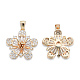Подвески из латуни с прозрачным фианитом KK-N232-470-1