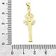 Латунные микро проложить кубического циркония подвески KK-V007-42G-3