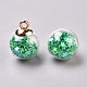 Стеклянный шар подвески GLAA-WH0015-26G-1