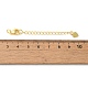 Латунные концы стойки с цепочкой и застежками-карабами KK-F873-03G-3